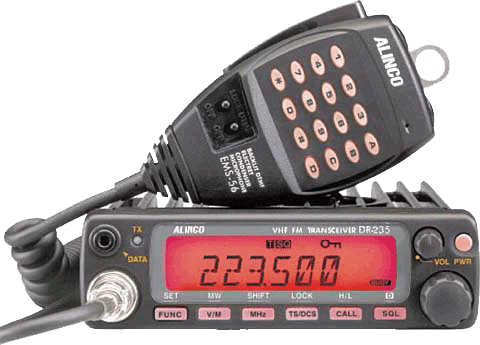 Alinco DR-235T 222MHz Alpha Numeric Amateur Mobile Tranceiver